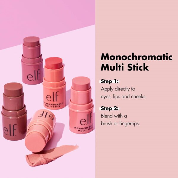 e.l.f. Monochromatic Multi Stick, Luxuriously Creamy & Blendable Color, For Eyes, - Image 3