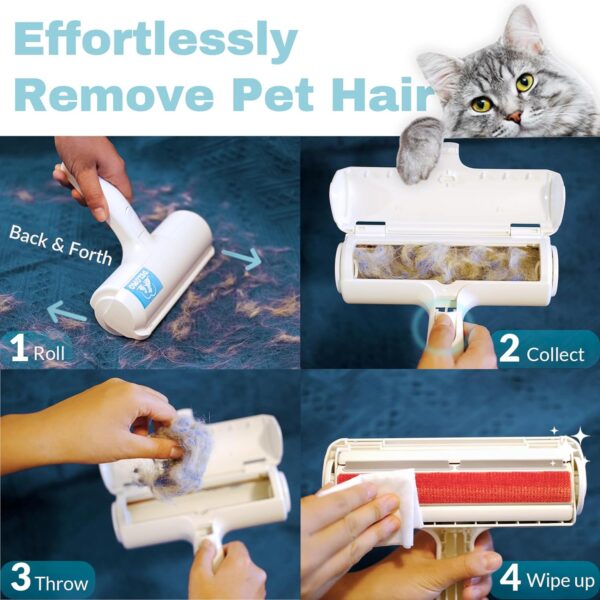 DELOMO Pet Hair Remover - Lint Roller for Pet Hair - Cat and Dog Hair Remover - Image 3