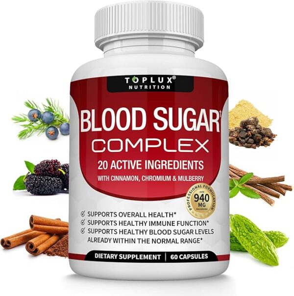 Blood Sugar Complex Supplement - Supports Healthy Blood Sugar