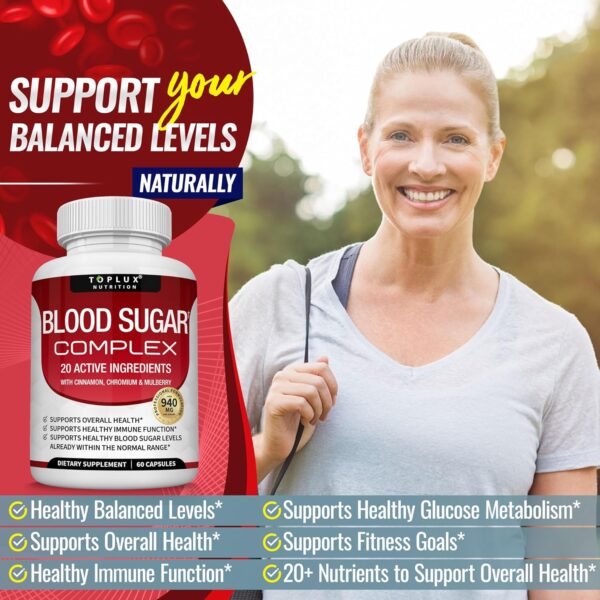 Blood Sugar Complex Supplement - Supports Healthy Blood Sugar - Image 3