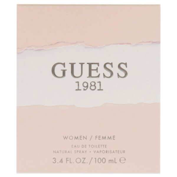 Guess 1981 Eau De Toilette Perfume Spray for Women, 3.4 Fl. Oz. - Image 4