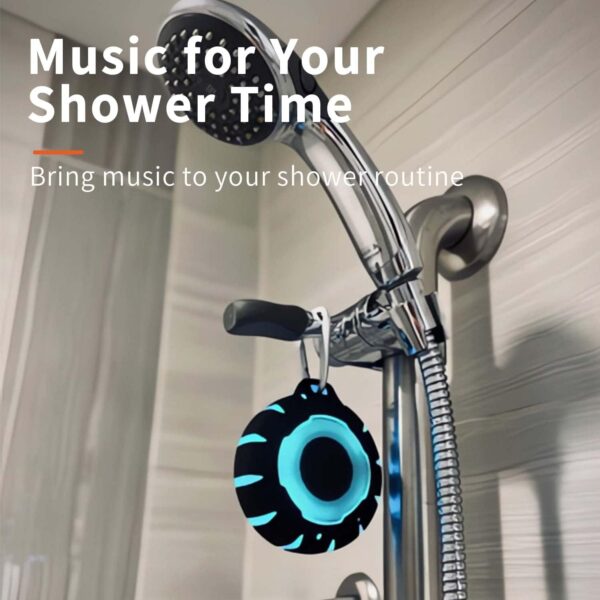 HEYSONG Waterproof Shower Bluetooth Speaker, Durable Portable - Image 3