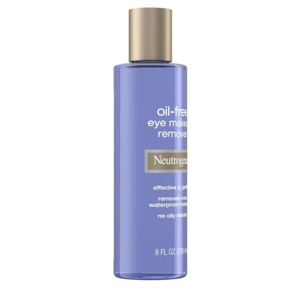 Neutrogena Gentle Oil-Free Eye Makeup Remover & Cleanser for Sensitive Eyes, Non-Greasy Makeup Remover, - Image 3