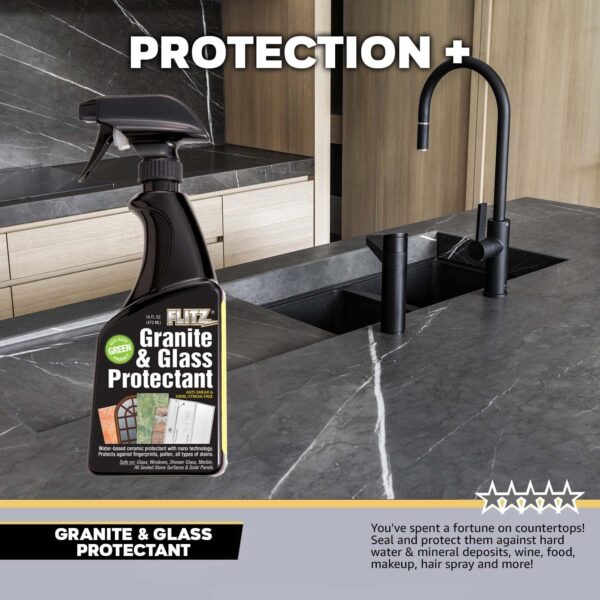 Flitz Granite and Glass Protectant - Advanced Ceramic Granite Sealer - Image 3