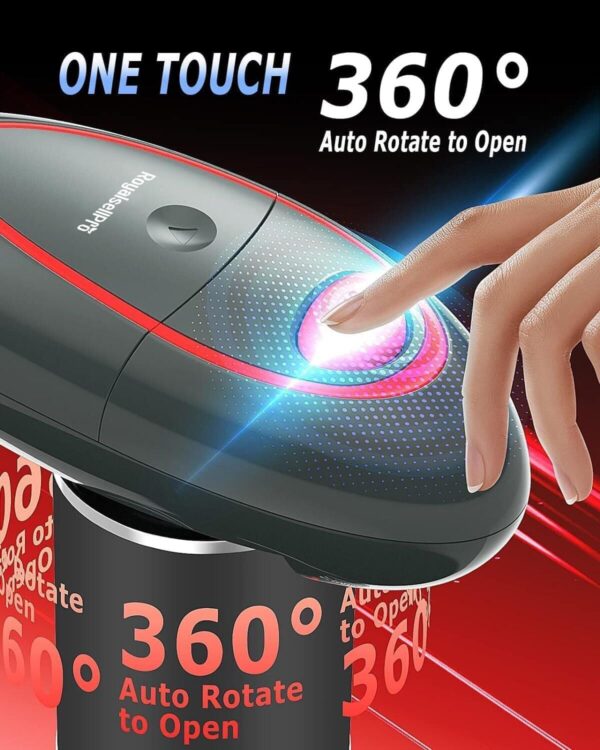 One Touch Electric Can Opener with Smooth Edge, Kitchen Gadget - Image 2