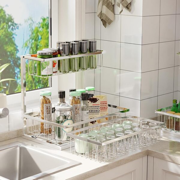 Simple Trending Under Sink Organizer for kitchen Cabinet Storage, 2 - Image 3