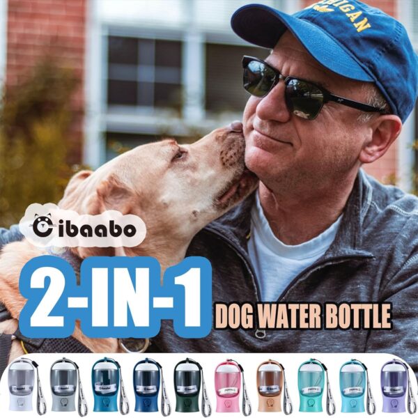 Dog Water Bottle with Food Container, Travel Puppy Water Bowl, Portable Pet - Image 4