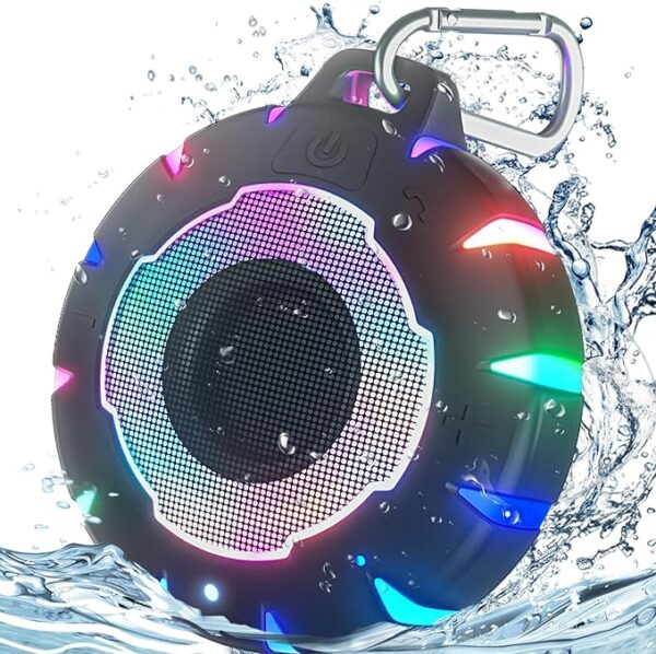 HEYSONG Waterproof Shower Bluetooth Speaker, Durable Portable