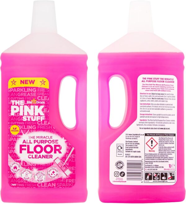 Stardrops - The Pink Stuff - The Miracle All Purpose Floor Cleaner 33.8fl oz - Image 2