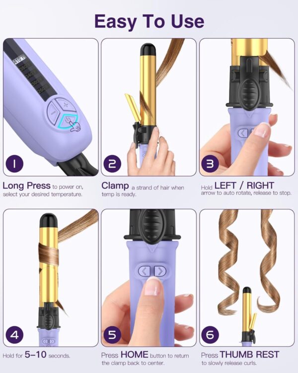 Limited time deal promo code (56UWFE8J)  Rotating Curling Iron - Image 3