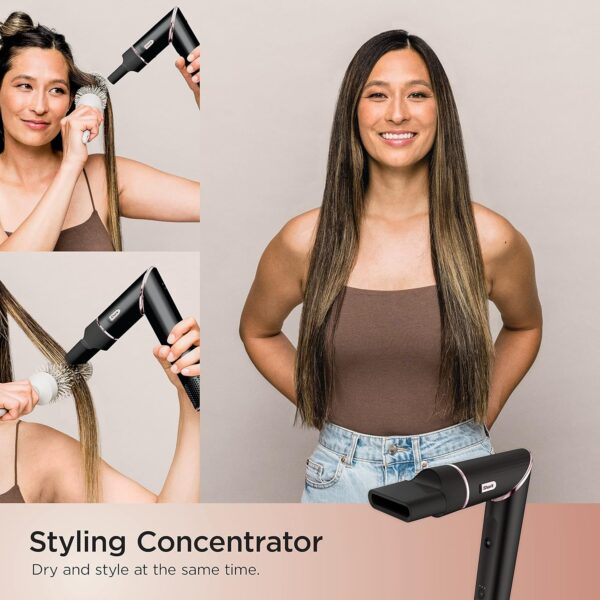 Shark FlexStyle Hair Dryer & Powerful Styling System with 6-Piece Hair Styling Tools, Paddle Brush, Curl-Defining Hair Diffuser, Auto-Wrap Curlers, Styling Concentrator, Oval Brush &, Black, HD440BK - Image 4