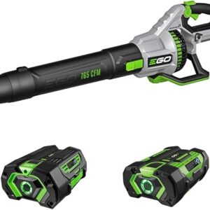 EGO Power+ LB7654 56-Volt 765 CFM Brushless Cordless Leaf Blower, 5.0Ah Battery, 320W Charger Included Plus Extra BA1400T 2.5Ah Battery